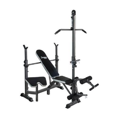 Banco Multifuncional Pesas Pecho Biceps Polea Barras Gym