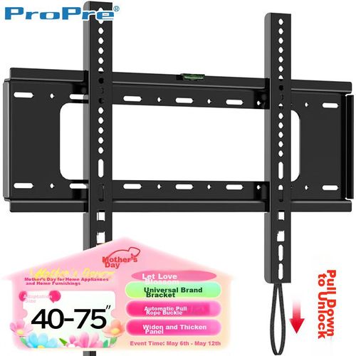 Soporte De Pared Para Tv Propre Universal 40-75 Pulgadas Negro