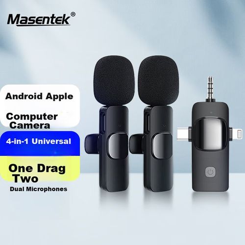 Micrófono Lavalier Inalámbrico Masentek