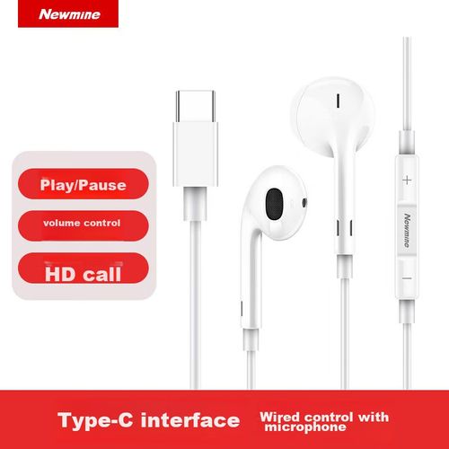 Audífonos Newmine NM-LK06 Tipo-C Blanc
