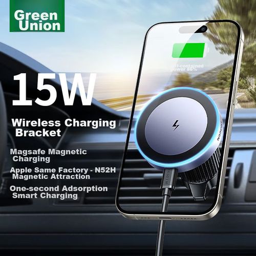 Cargador De Coche Ugreen W525-35029 Inalámbrico Magnético Negro
