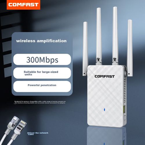 Repetidor Comfast Cf-Wr306S Wifi 300 Mbps 2.4 Ghz 4 Antenas