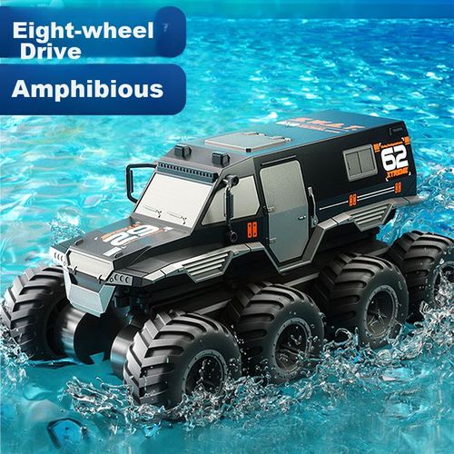 Coche de control remoto JUGUETES JINGDA METJIHEK anfibio amarillo/negro para niños