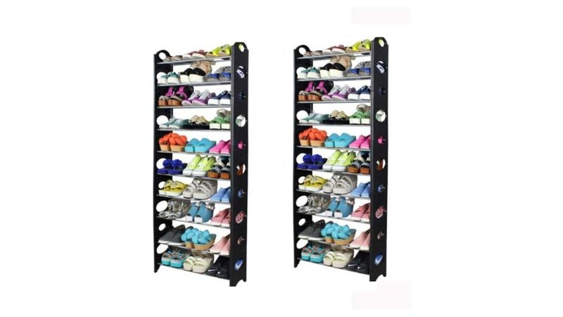 Zapatera Organizador Zapatos Rack 10 Niveles Para 30 Pares