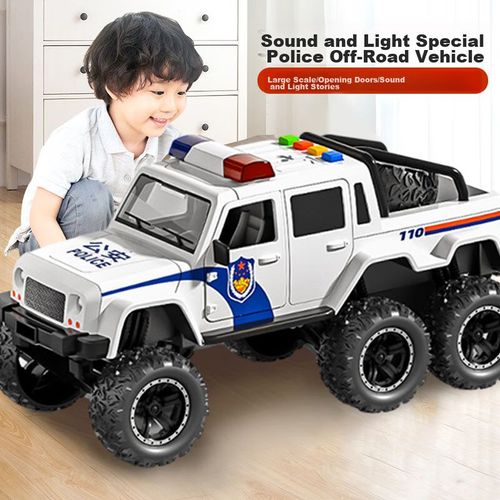 Coche patrulla grande con luz y sonido para Niños