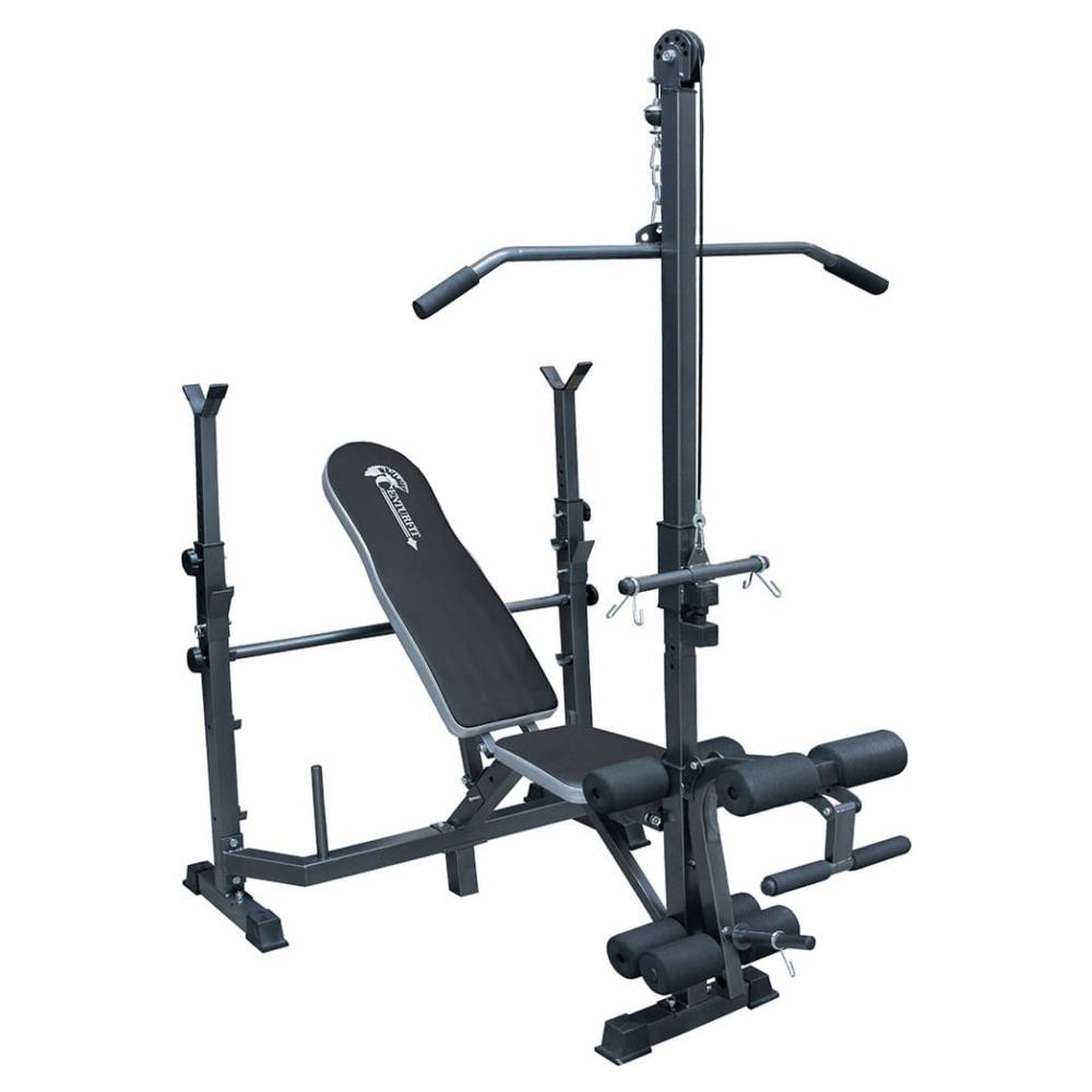 Banco Pesas Multiposiciones Plegable Ajustable Gym Ejercicio Eo Safe  Imports Esi-11842 Negro