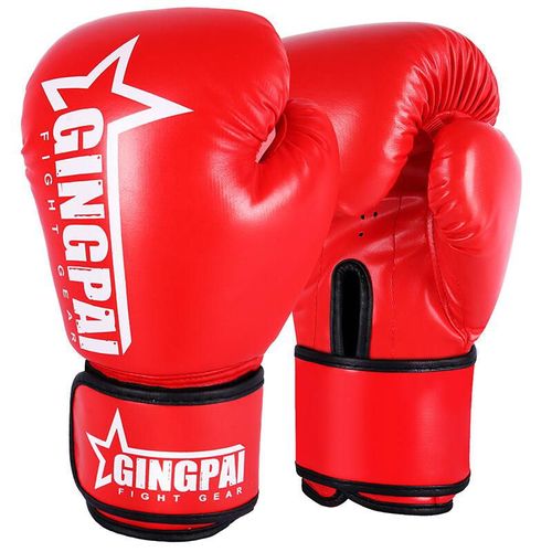 Guantes de Box para hombres y mujeres 6oz,color rojo