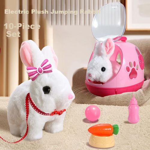 Muñeca de peluche CAWNDILLA 1 pieza conejo blanco para niñas y niños