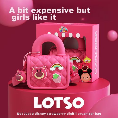 Bolso Juguete DISNEY Oso de Fresa de EVA y PVC color Rojo Rosa para niñas