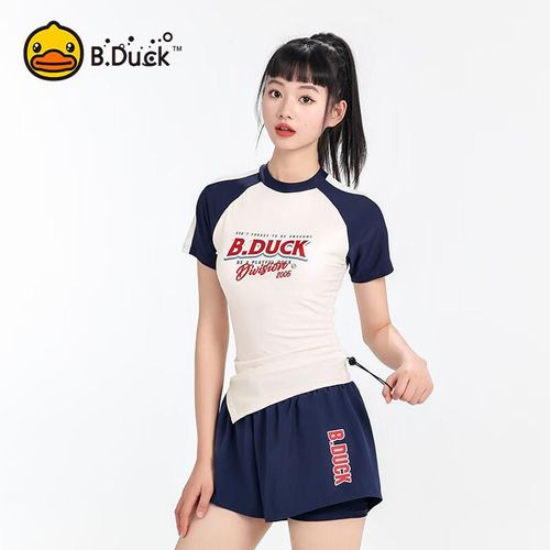 Traje de baño B.Duck 2005 de dos piezas para mujer azul marino