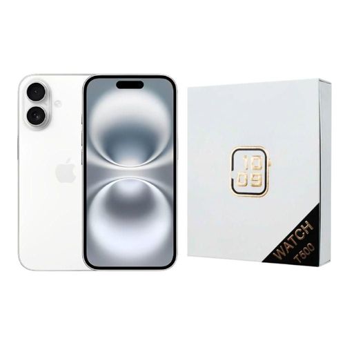 iPhone 16 128GB Blanco CHIP Reacondicionado más Reloj Genérico