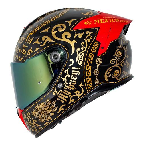 Casco integral moto mariachi hawk pinlock talla m ¡ay güey!