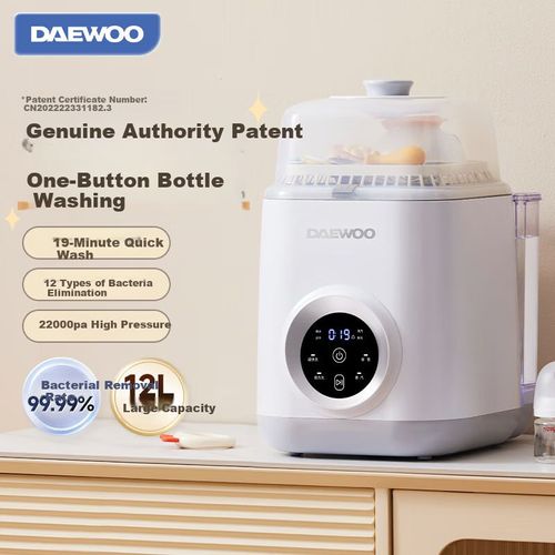 Lavadora y secadora automática de biberones Daewoopara bebé