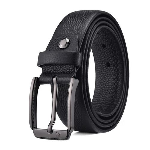 Cinturón Pierre Cardin Hebilla Negro Para Hombre