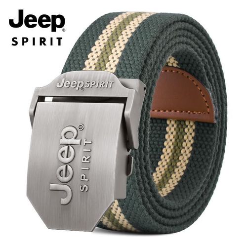 Cinturón Jeep Spirit Trenzado Rayas Para Hombre