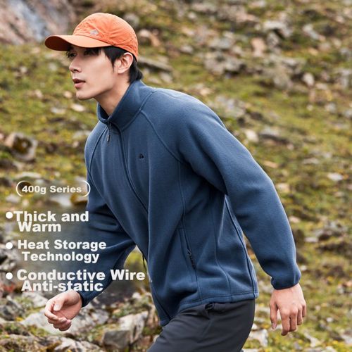 Chamarra Pioneer Camp forro polar Azul grisaseo para hombre