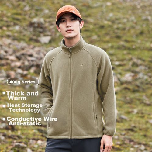 Chamarra Pioneer Camp forro polar Beige para hombre