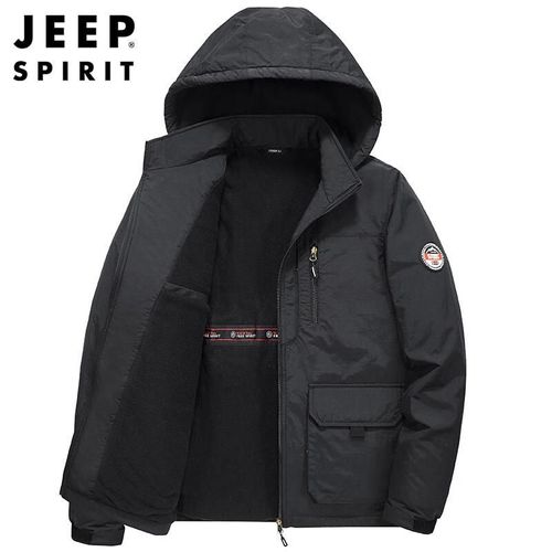 Chamarra JEEP SPIRIT con gorro desmontable Negro para hombre