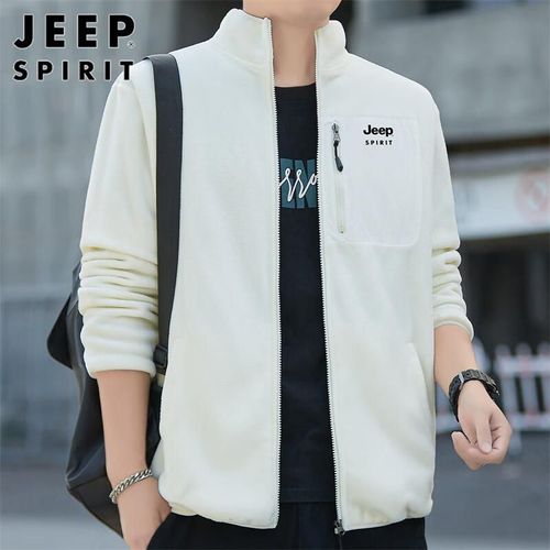 Chamarra de forro polar JEEP SPIRIT blanco para hombre