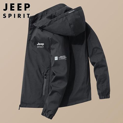Chamarra JEEP SPIRIT con gorro Negro para hombre
