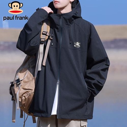 Chamarra rompevientos Paul Frank negro para hombre