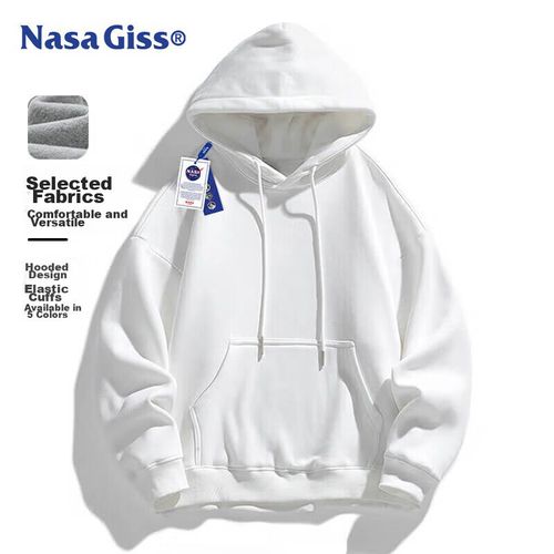 Sudadera con gorro NASA GISS Blanca para hombre