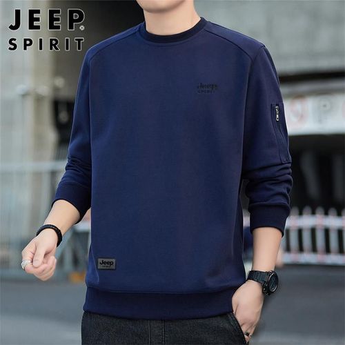 Sudadera JEEP SPIRIT cuello redondo azul para hombre