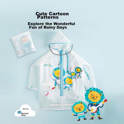 Poncho de lluvia TPU para niños  unisex