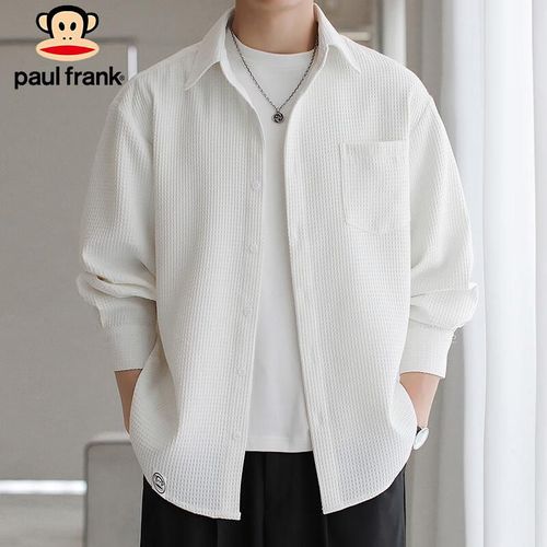 Camisa Paul Frank manga larga blanco para hombre