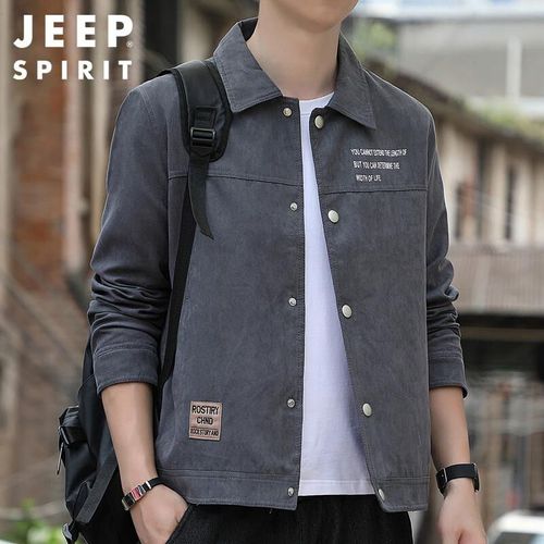 Camisa JEEP SPIRIT casual gris para hombre