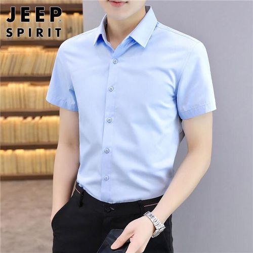 Camisa JEEP SPIRIT manga corta Azul claro para hombre