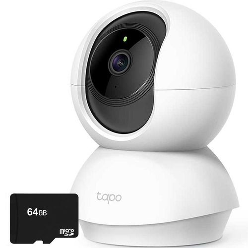 Camara vigilancia tp-link tapo c200 + memoria micro sd 64gb full hd