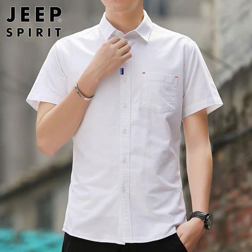 Camisa casual JEEP SPIRIT manga corta blanco para hombre