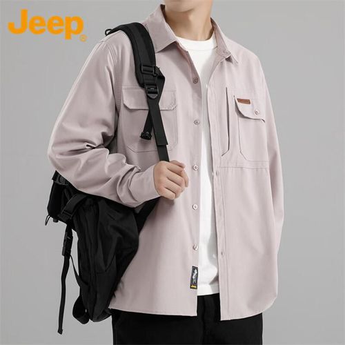 Camisa de cargo JEEP Beige para hombre