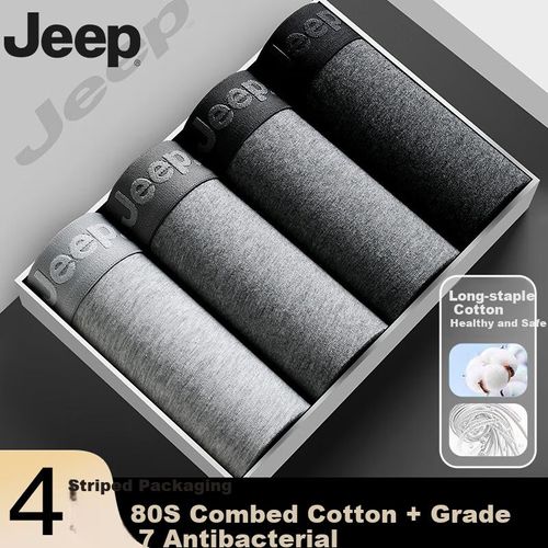 Bóxers Jeep de algodón 4 pzas para hombre