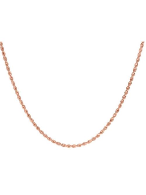 CADENA DE ORO ROSA 14K TORSAL (45CM - 2.7MM APROX.)