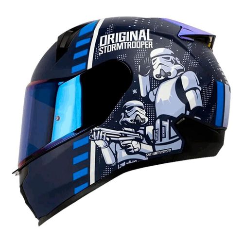 Casco para motociclista talla s integral storm azul navy matte azul shaft