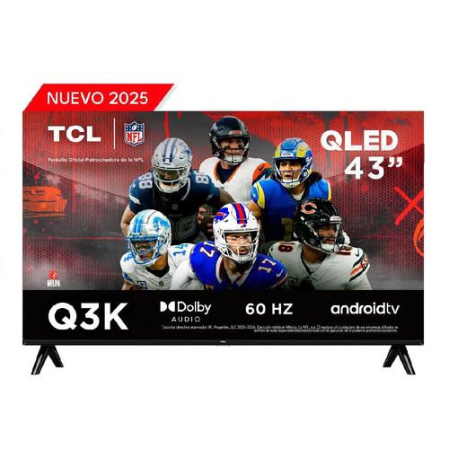 Pantalla QLED TCL 43 Pulgadas 4K Smart 43Q3K