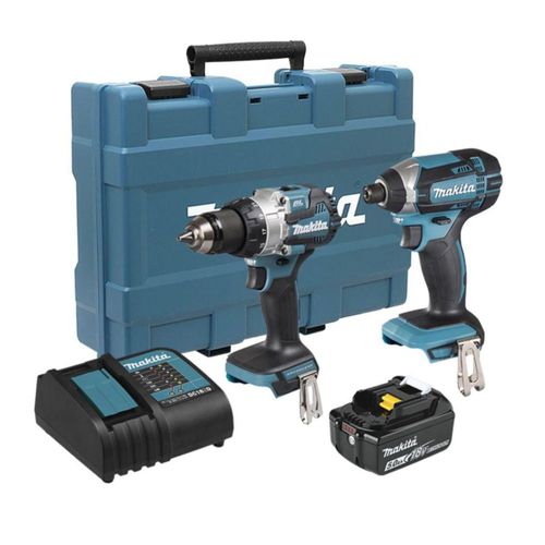 Combo Rotomartillo + Atornillador De Impacto 18V Brushless DLX2523ST Makita