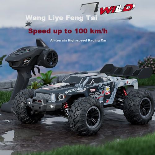 Coche de control remoto SODEEP de aleación Gris/Rojo para adultos