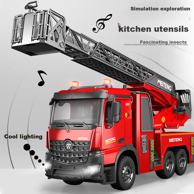 Camión De Bomberos Con Escalera De Rescate Extensible Camión | Cuotas