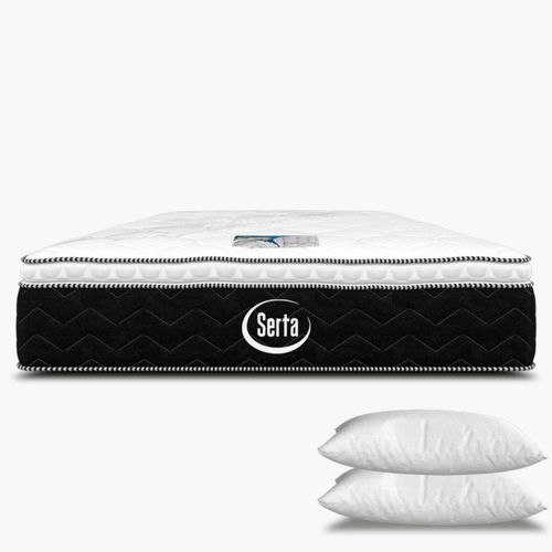 Colchón King Size Ortopédico Serta Person + 2 Almohadas Clasica