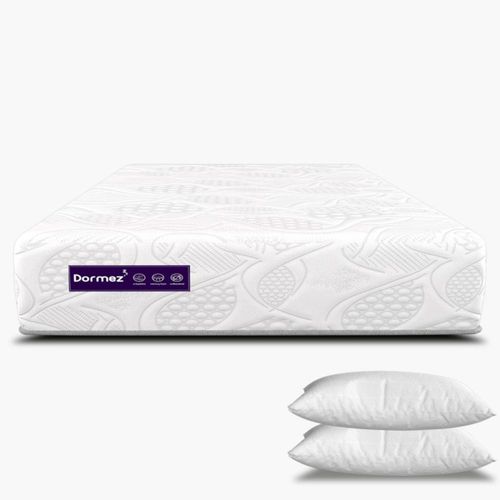 Colchón Dormez Queen Size Memory Foam + 2 Almohadas Fresh Basic