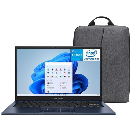 Laptop asus vivobook 14 intel core i5 8gb 512gb ssd mochila