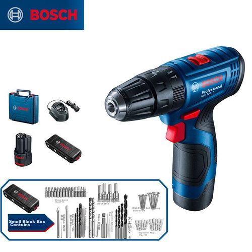 Taladro Eléctrico Bosch Gsb120-Li Negro 12V Kit