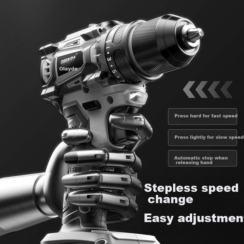 Taladro Eléctrico Oulaide Recargable Sin Escobillas Batería De Litio