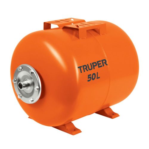AM3K ofrece tanque hidroneumático vertical TRUPER TN-HN-1/2X50, 80 L, ideal para mantener presión estable en sistemas hidráulicos residenciales.