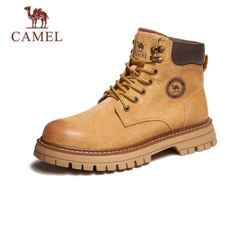 Botas Trabajo CAMEL Gamuza Amarillo para Mujer