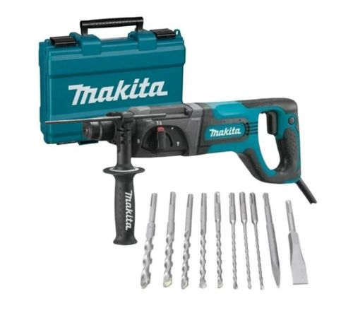 Rotomartillo SDS MAKITA HR2475X30 780w con 10 piezas (Brocas/Cinceles)