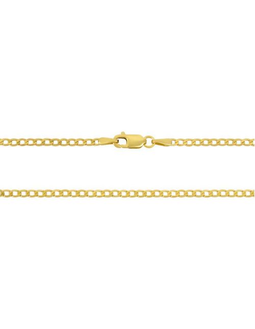 Cadena barbada oro 14k 50 cm 1.85mm CRISTAL JOYAS FILRGPDE-50Y